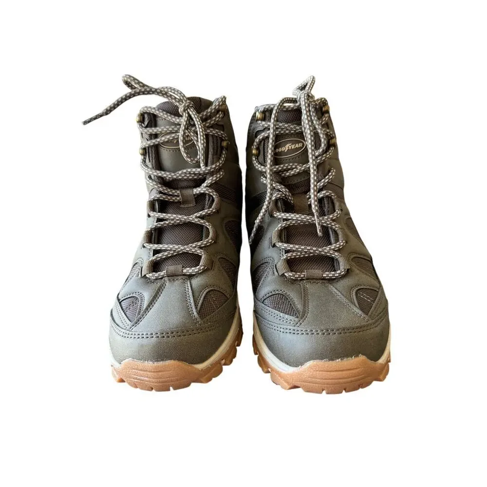 Goodyear Footwear Men's Olive Green Teton Outdoor Hiker Work Boots Size 9M